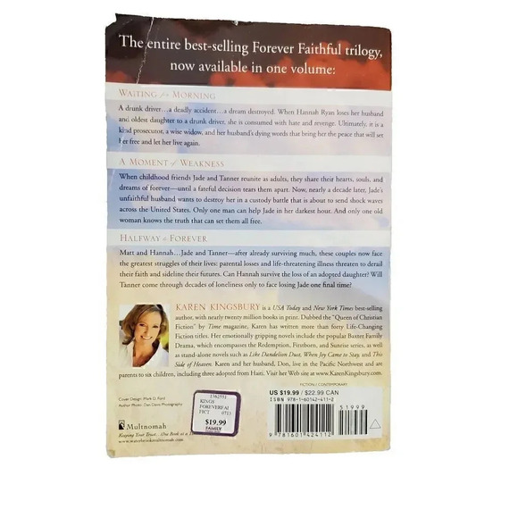Forever Faithful: The Complete Trilogy PB Karen Kingsbury Morning Moment Forever - Picture 2 of 9